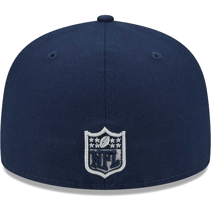 Casquette ajustée 59FIFTY Main des Dallas Cowboys New Era pour homme, bleu marine