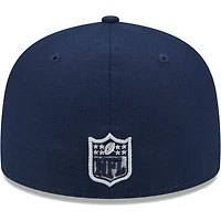 Casquette ajustée 59FIFTY Main des Dallas Cowboys New Era pour homme, bleu marine