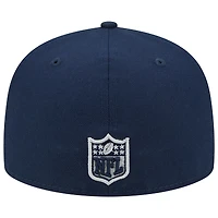 Casquette ajustée Main 59FIFTY bleu marine Dallas Cowboys New Era pour homme