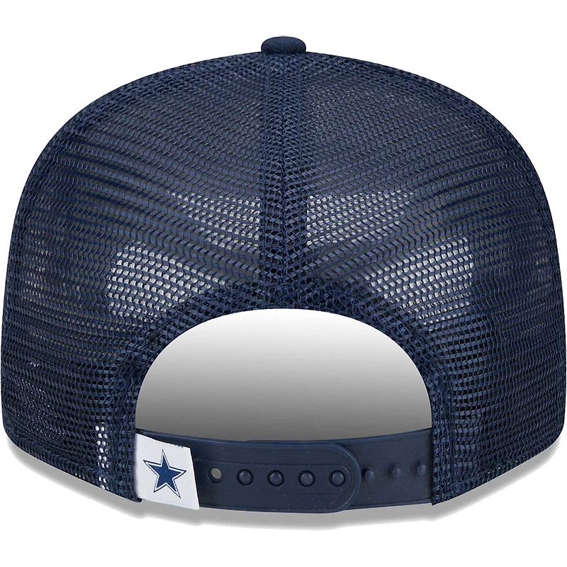 Casquette Snapback 9FIFTY Main Trucker Main Trucker des Dallas Cowboys New Era pour homme, bleu marine