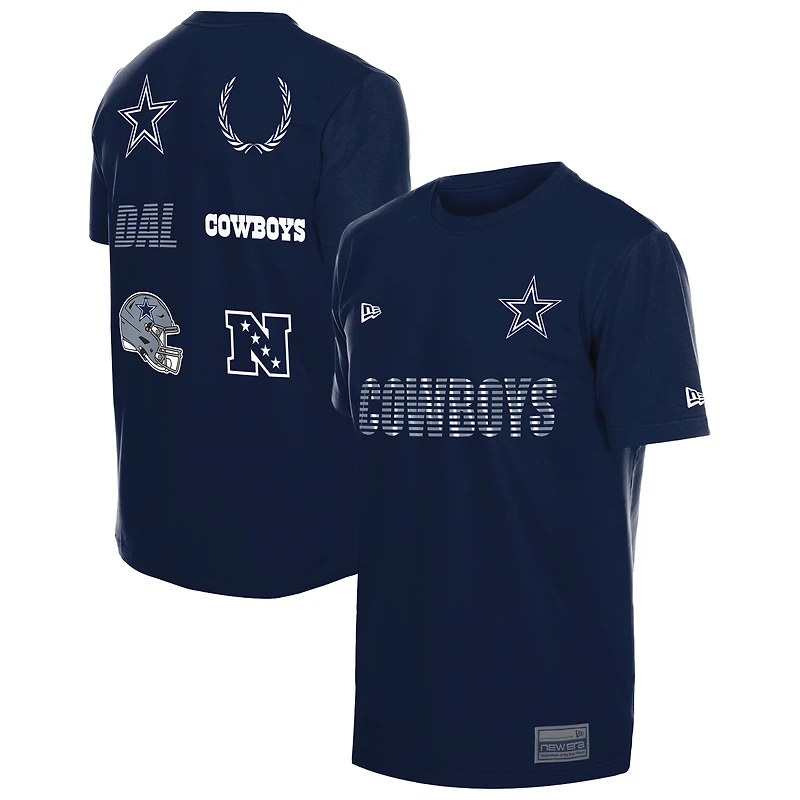 T-shirt assorti New Era bleu marine Dallas Cowboys pour homme