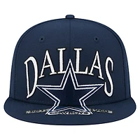 Casquette ajustée surdimensionnée 59FIFTY bleu marine des Cowboys de Dallas New Era pour homme