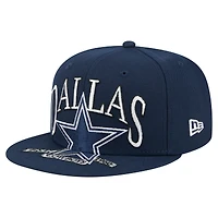 Men's New Era Navy Dallas Cowboys Oversized 59FIFTY Fitted Hat