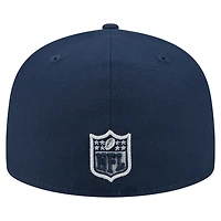 Casquette ajustée surdimensionnée 59FIFTY bleu marine des Cowboys de Dallas New Era pour homme