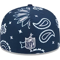 Casquette ajustée 59FIFTY bleu marine Dallas Cowboys Paisley New Era pour hommes