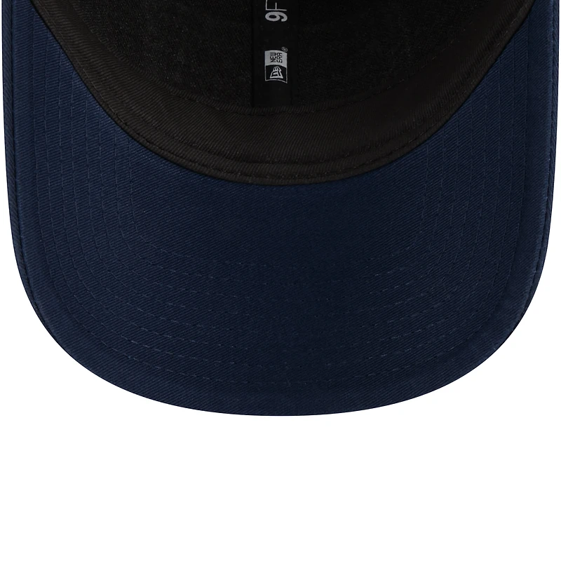 Casquette réglable bleu marine Dallas Cowboys Plate 9FORTY Trucker New Era pour hommes