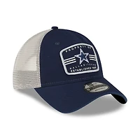 Casquette trucker New Era Property 9TWENTY bleu marine pour homme