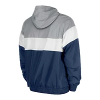 Veste à capuche zippée quart de tour Dallas Cowboys New Era bleu marine pour homme