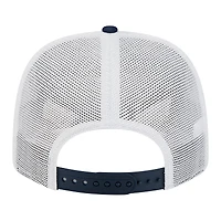Men's New Era  Navy Dallas Cowboys Quick Strike Split Panel 9SEVENTY Stretch-Snap Trucker Hat
