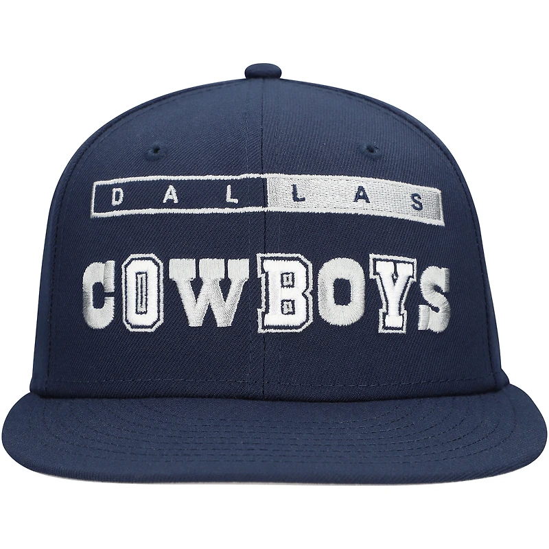 Casquette ajustée Ransom 59FIFTY Dallas Cowboys New Era pour homme bleu marine