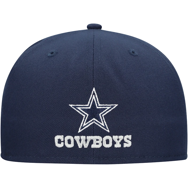 Casquette ajustée Ransom 59FIFTY Dallas Cowboys New Era pour homme bleu marine