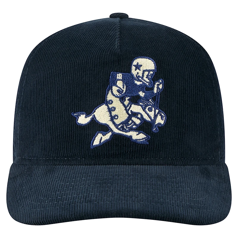 Men's New Era Navy Dallas Cowboys Retro Joe Nostalgic Corduroy Golfer Adjustable Hat