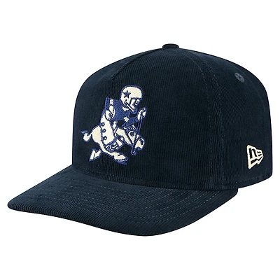 Men's New Era Navy Dallas Cowboys Retro Joe Nostalgic Corduroy Golfer Adjustable Hat
