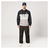 Men's New Era Navy Dallas Cowboys Ripstop Quarter-Zip Hooded Windbreaker