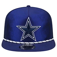 Casquette snapback de golfeur en corde Dallas Cowboys bleu marine New Era pour homme