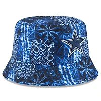 Chapeau bob Shibori bleu marine Dallas Cowboys New Era pour hommes