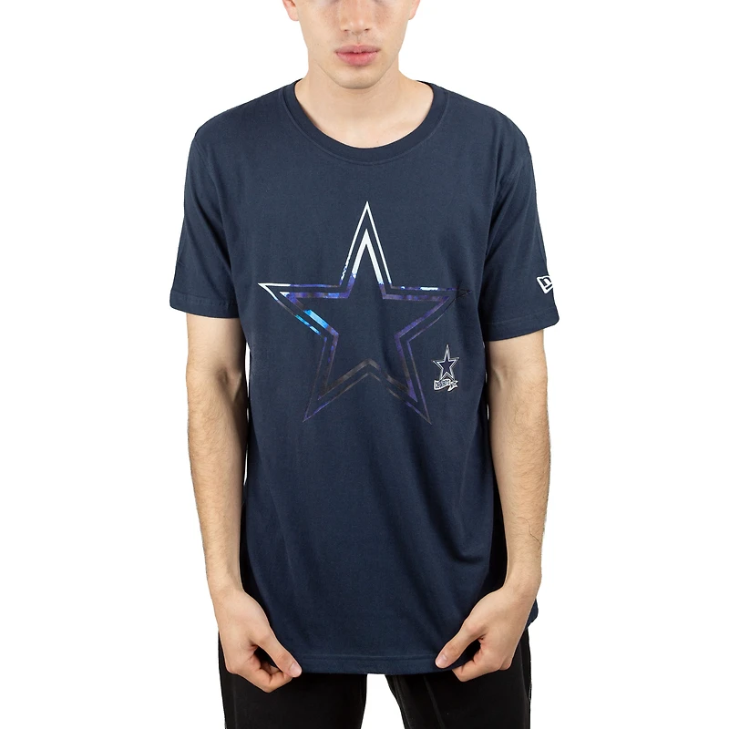 T-shirt pour homme New Era bleu marine Dallas Cowboys Sideline