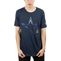 T-shirt pour homme New Era bleu marine Dallas Cowboys Sideline