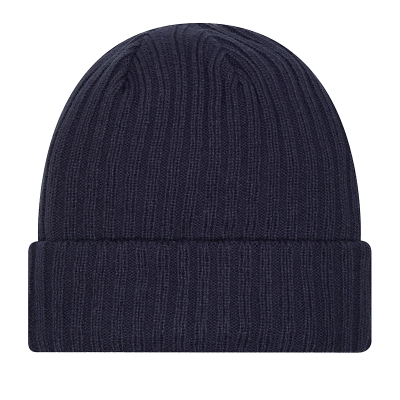 Bonnet tricoté à revers bleu marine Dallas Cowboys Sport Night de New Era pour homme