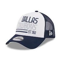 NWC COW NAVY NWC FW23 NFL HOMME STACKER 940 TRUCKER HATMENSTC