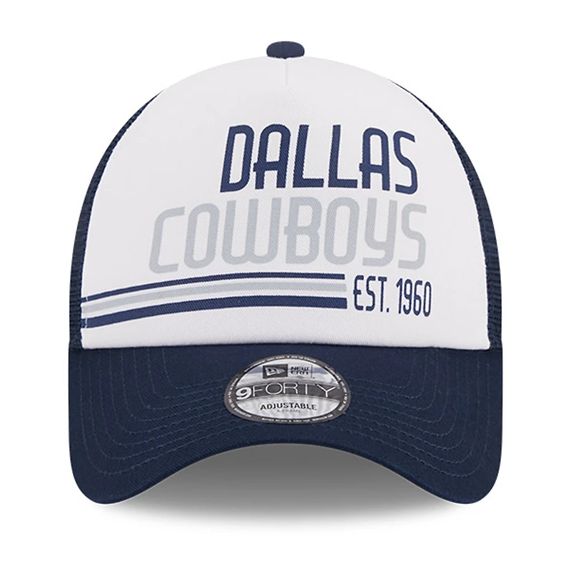 NWC COW NAVY NWC FW23 NFL HOMME STACKER 940 TRUCKER HATMENSTC