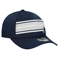 Casquette 39THIRTY Flex bleu marine à rayures des Cowboys de Dallas New Era pour homme