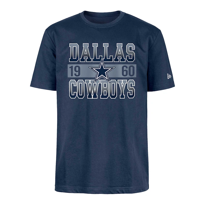 T-shirt bleu marine Dallas Cowboys New Era pour homme