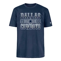 T-shirt bleu marine Dallas Cowboys New Era pour homme
