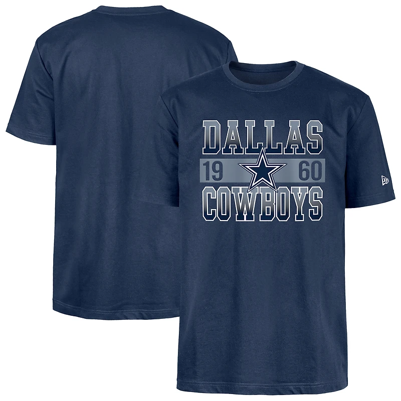 T-shirt bleu marine Dallas Cowboys New Era pour homme