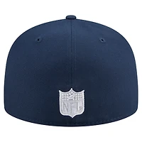 Men's New Era Navy Dallas Cowboys Throwback Oversized 59FIFTY Fitted Hat