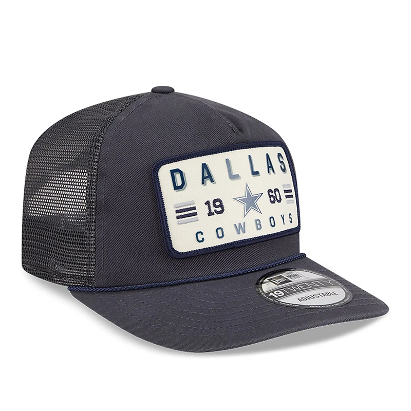 Casquette ajustable New Era Dallas Cowboys bleu marine délavée 19TWENTY pour homme