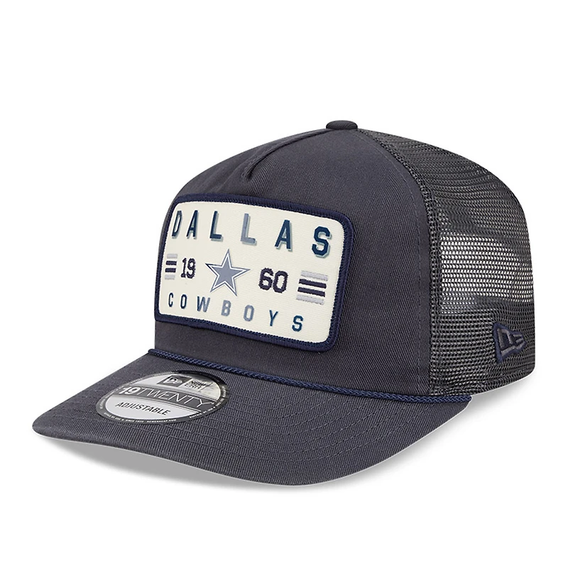 Casquette ajustable New Era Dallas Cowboys bleu marine délavée 19TWENTY pour homme