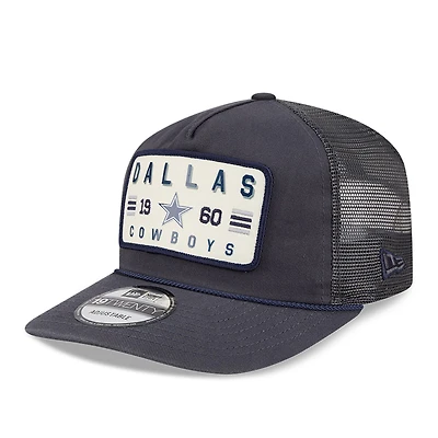 Casquette ajustable New Era Dallas Cowboys bleu marine délavée 19TWENTY pour homme
