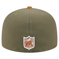 Men's New Era Olive/Brown Dallas Cowboys 2-Tone Color Pack A-Frame 59FIFTY Fitted Hat
