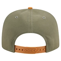 Men's New Era Olive/Brown Dallas Cowboys Two-Tone A-Frame 9FIFTY Snapback Hat