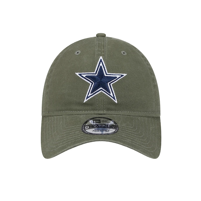 Men's New Era  Olive Dallas Cowboys Main 9TWENTY Adjustable Hat