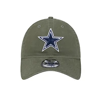 Men's New Era  Olive Dallas Cowboys Main 9TWENTY Adjustable Hat