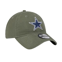 Men's New Era  Olive Dallas Cowboys Main 9TWENTY Adjustable Hat
