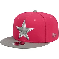Casquette Snapback 9FIFTY pour homme New Era Pink Dallas Cowboys 2-Tone Colour Pack