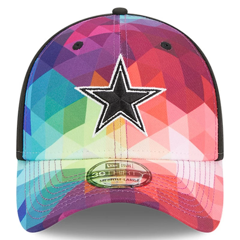 Casquette New Era rose Dallas Cowboys 2023 NFL Crucial Catch 39THIRTY pour homme