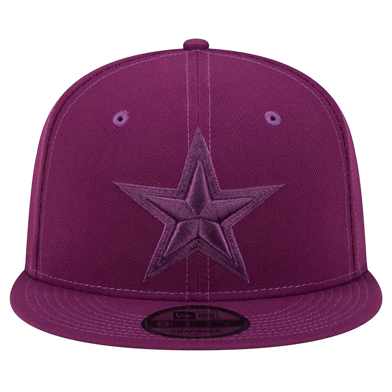 Casquette snapback Dallas Cowboys violet New Era pour homme avec pack de couleurs tonales 9FIFTY