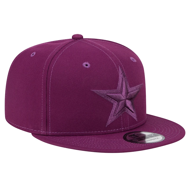 Casquette snapback Dallas Cowboys violet New Era pour homme avec pack de couleurs tonales 9FIFTY