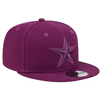 Casquette snapback Dallas Cowboys violet New Era pour homme avec pack de couleurs tonales 9FIFTY