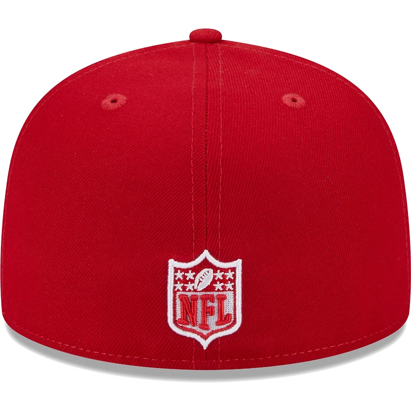 Casquette ajustée pour homme New Era Scarlet Dallas Cowboys Super Bowl XXVII Main Patch 59FIFTY