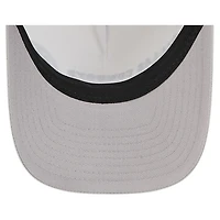 Men's New Era Silver/Navy Dallas Cowboys Linear A-Frame 9FORTY Adjustable Hat