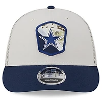 Men's New Era  Stone/Navy Dallas Cowboys 2023 Salute To Service Low Profile 59FIFTY Fitted Hat