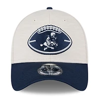 Casquette flexible 39THIRTY Dallas Cowboys 2024 Sideline Historic New Era pour hommes, pierre/bleu marine