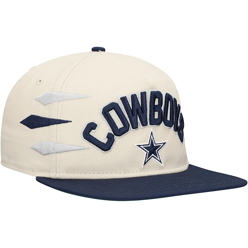 Casquette ajustable de golf athlétique Dallas Cowboys de New Era pour homme, couleur pierre/bleu marine