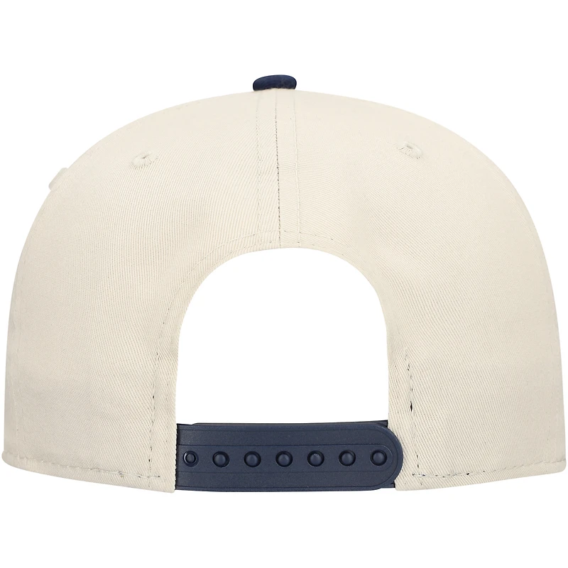 Men's New Era Stone/Navy Dallas Cowboys Athletic Golfer Adjustable Hat