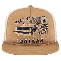 Casquette à visière plate New Era Stone Dallas Cowboys Meet Me 9FIFTY pour homme